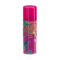 Rosa hårspray med fluoriserende farge