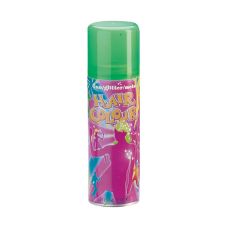 Grønn hårspray med fluoriserende farge